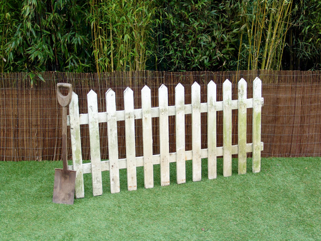 Aged Wooden Picket Fencing