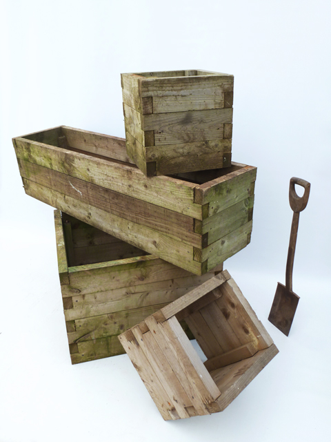 Rustic Wooden Troughs & Planters