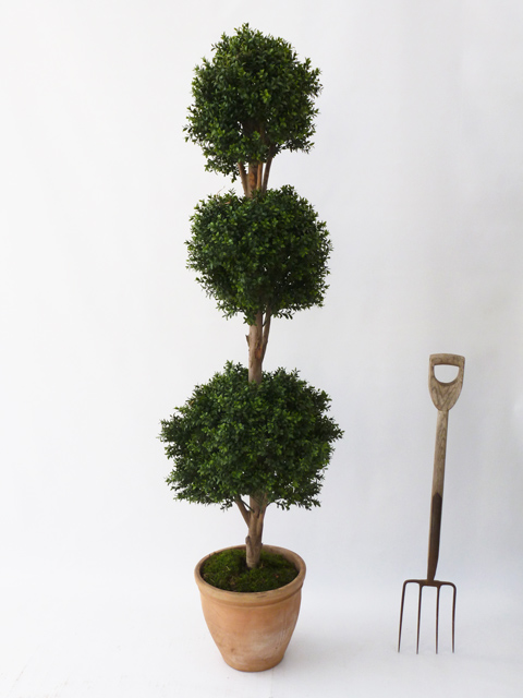 Artificial Three Ball Topiary