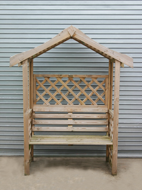 Wooden Seat Arbour