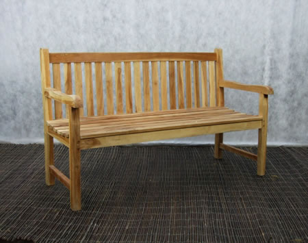 Straight Wooden Bench